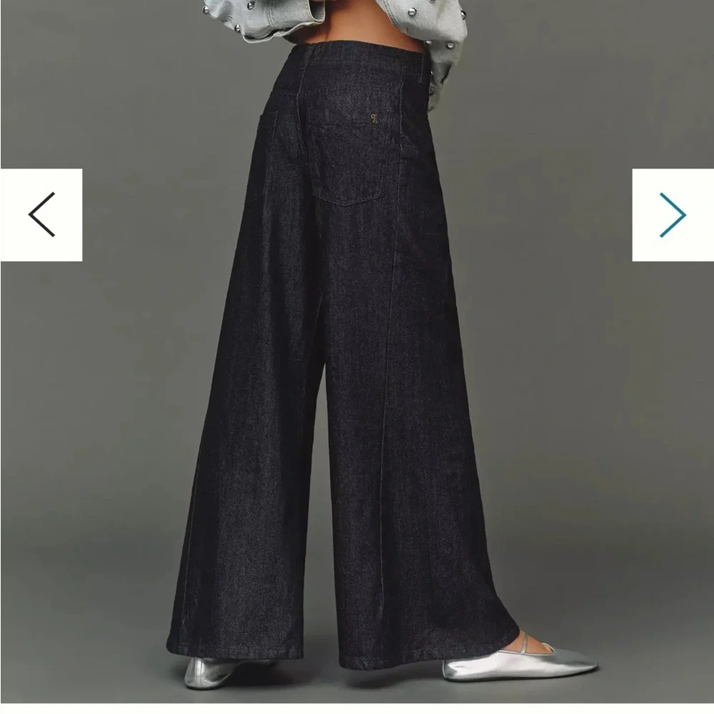 The Adi Sparkle Mid-Rise Flare Pants by Pilcro NWT - Picture 3 of 5